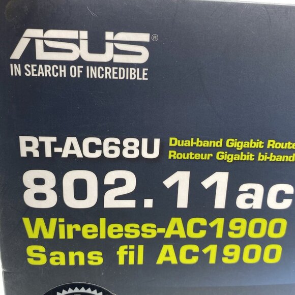 Asus RT-AC68U Dual Band AC1900 Wireless Wi-Fi Gigabit Internet Router With Box - Picture 2 of 13